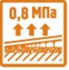 Высокая прочность на отрыв 0,8 мПа